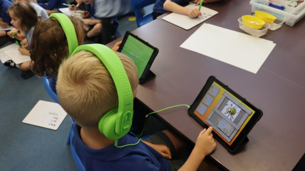 Pupils at Exning Primary School